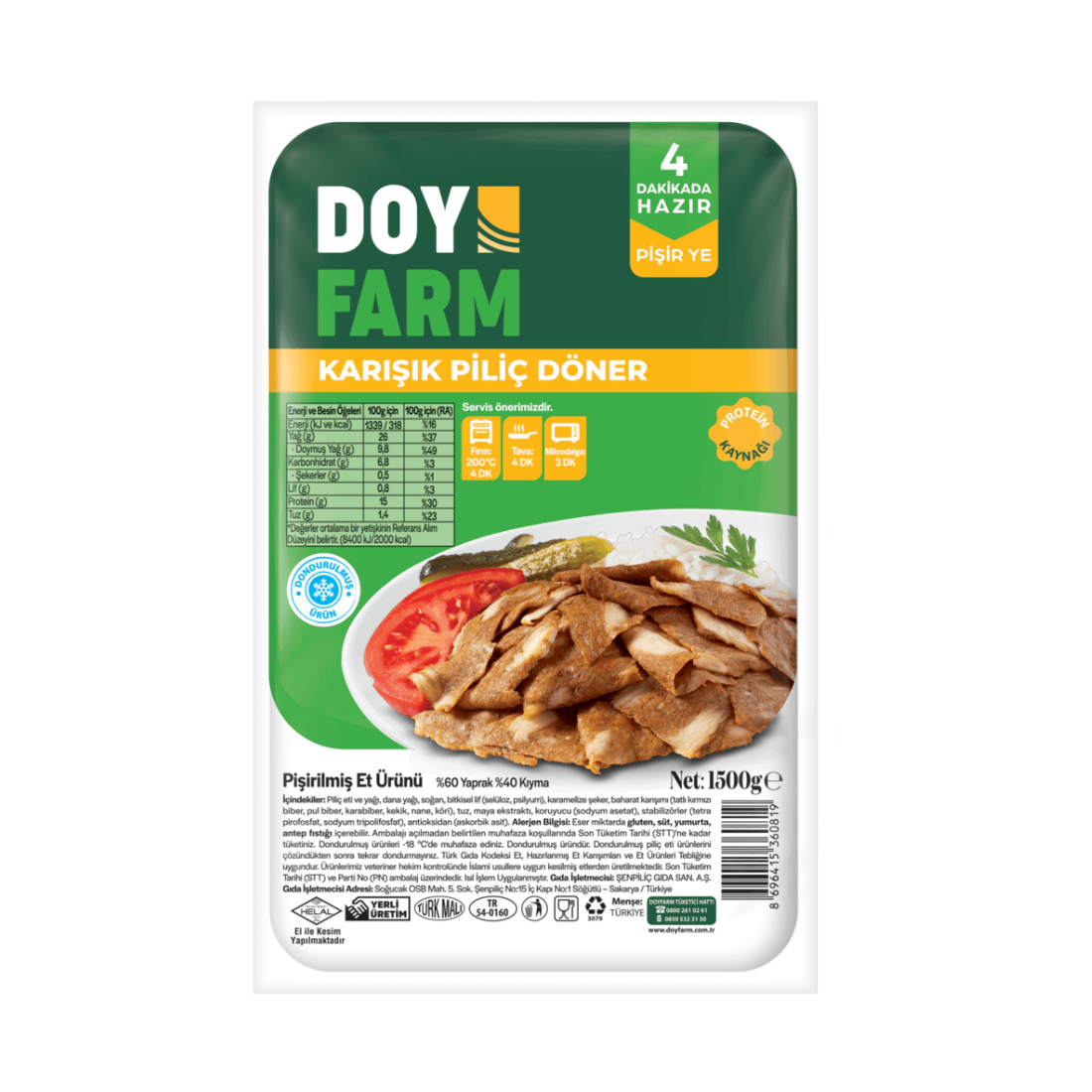 Karışık Döner - 1500 Gr