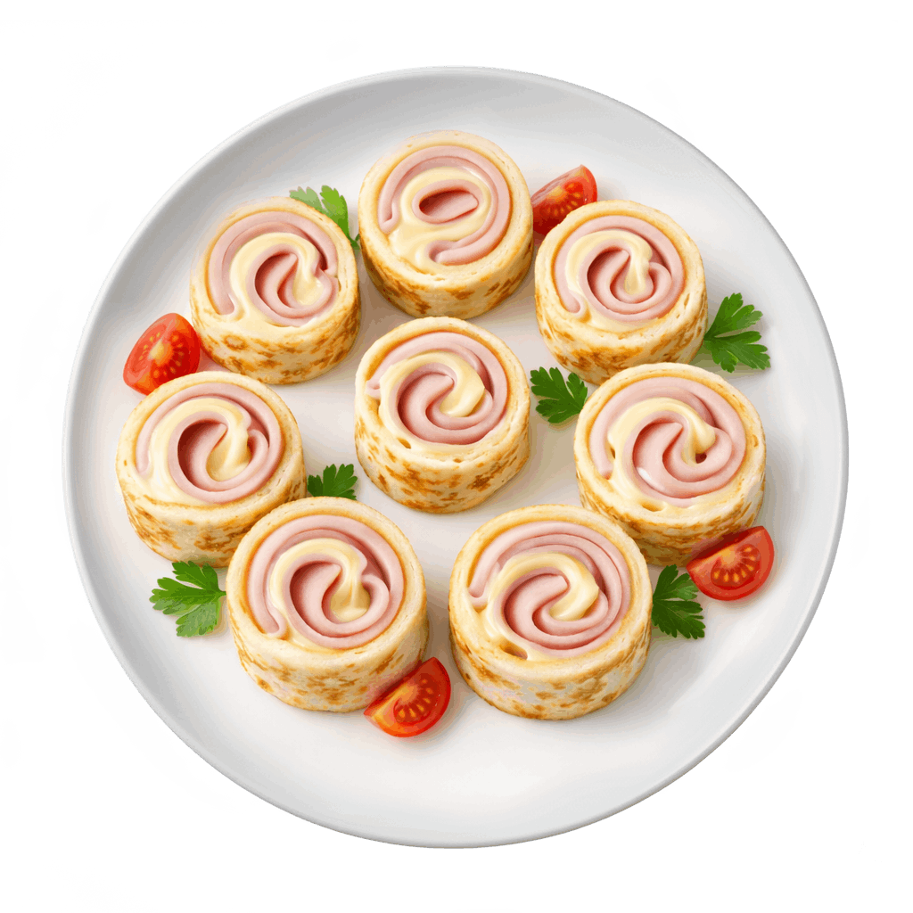 Jambonlu & Kaşarlı Rulo Krep