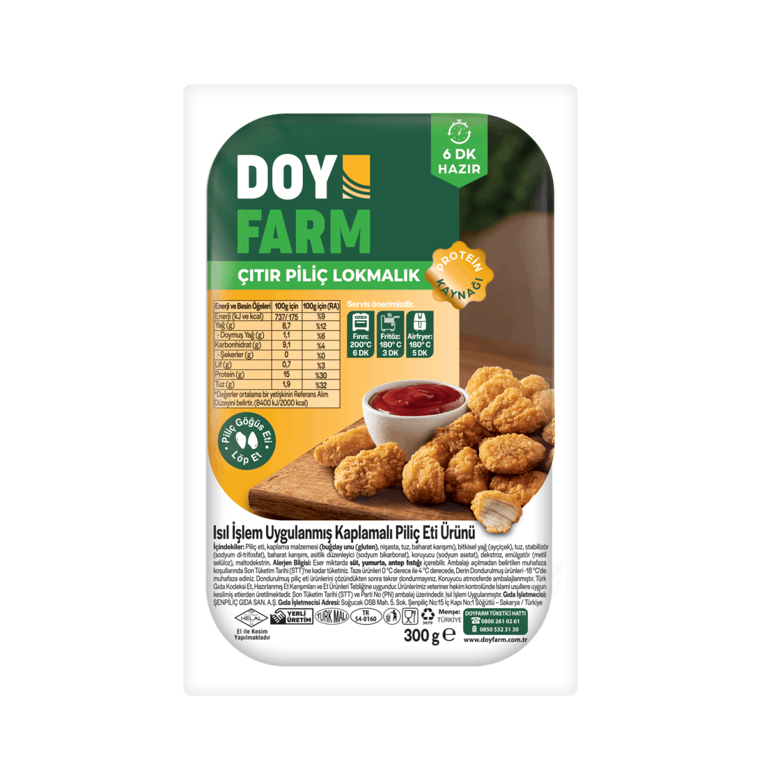 Çıtır Piliç Lokmalık - 300 Gr