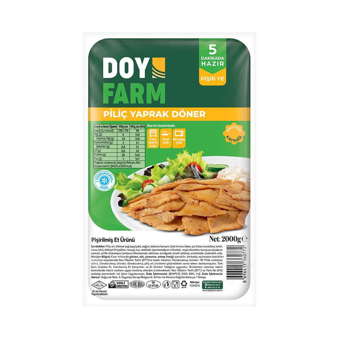 Yaprak Döner - 2000 Gr