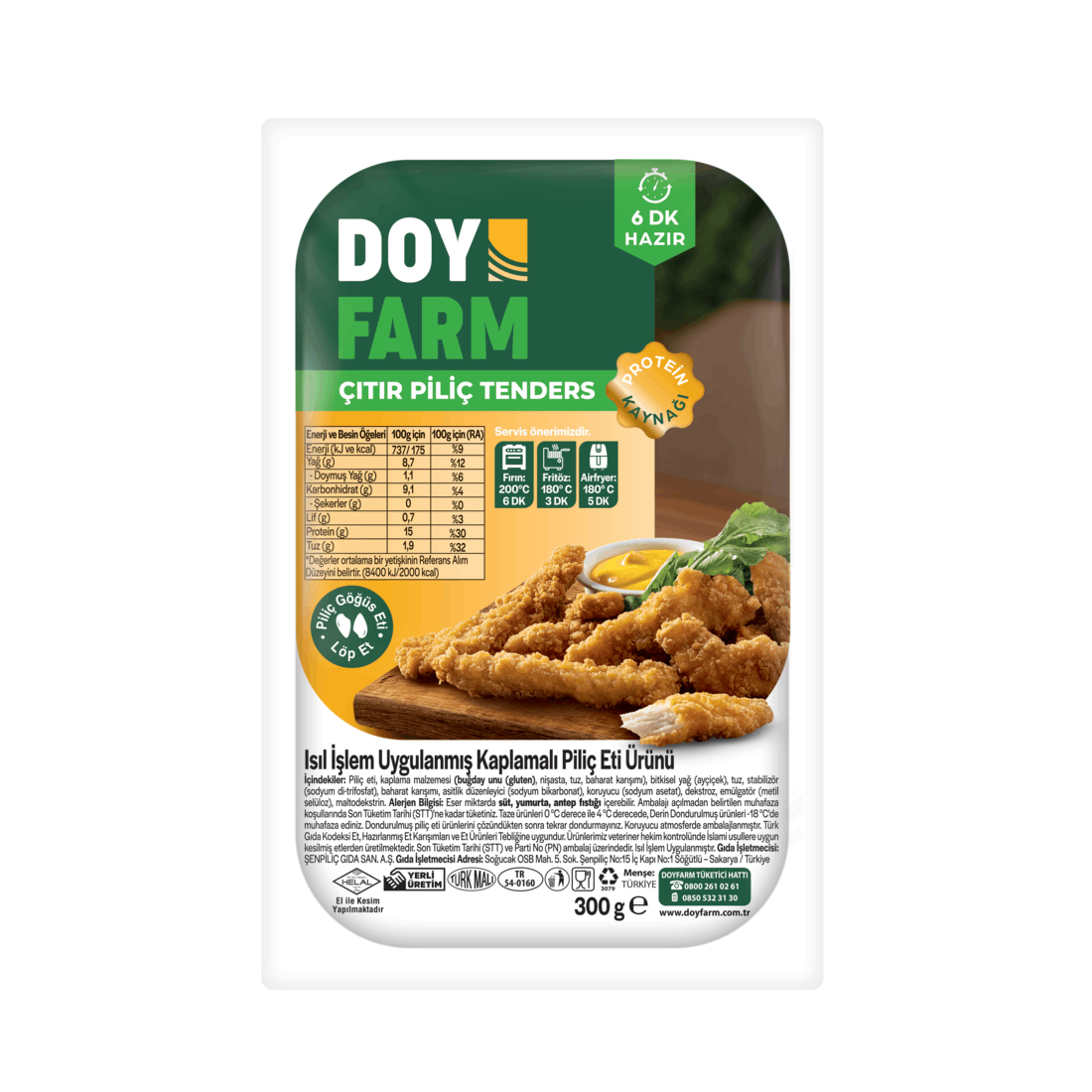 Çıtır Piliç Tenders - 300 Gr